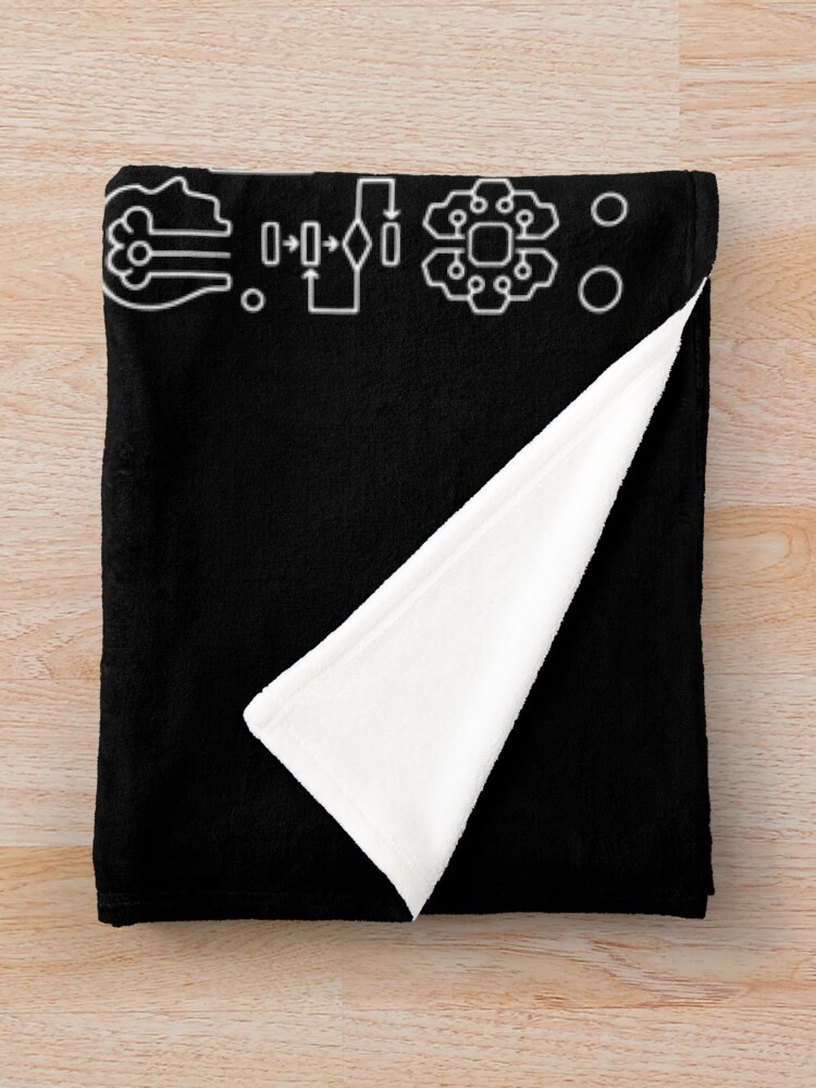 Thumbnail 3 of 6, Throw Blanket, Artificial Intelligence — Machine Learning designed and sold by RobertaFGoni.
