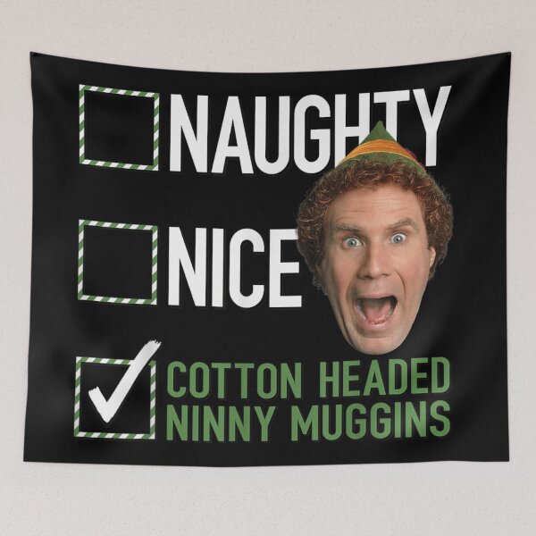 Item preview, Elf Naughty Nice Cotton Headed Ninny Muggins designed and sold by WilliaMaler.