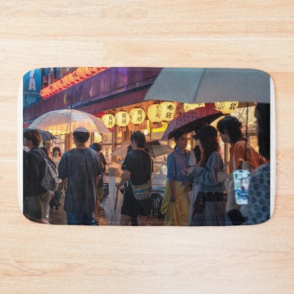 Item preview, Street scene of a rainy night in Tokyo, Japan designed and sold by WorldScenery.