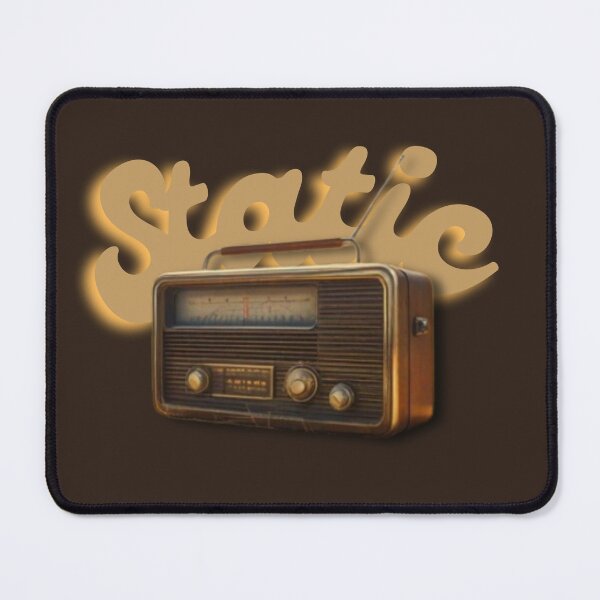 Item preview, Rustic Radio Vintage Hippy Art: Static designed and sold by Golden Hour Art.