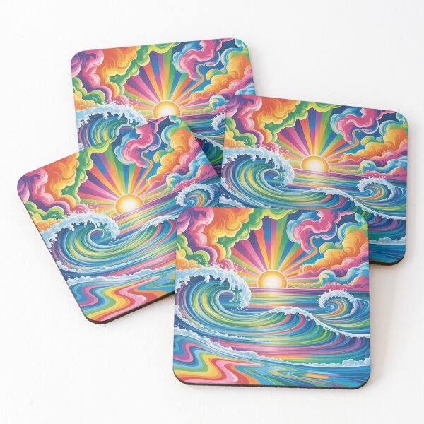 Item preview, A vibrant psychedelic seascape. designed and sold by Lilashakti ⭐️ ⭐️ ⭐️ ⭐️ ⭐️.