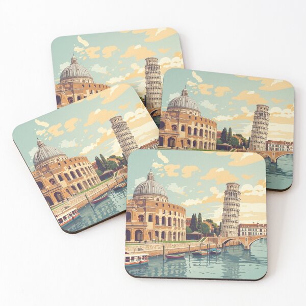 Item preview, Dreamy Italy – Retro Architectural Collage designed and sold by PepeMilano.