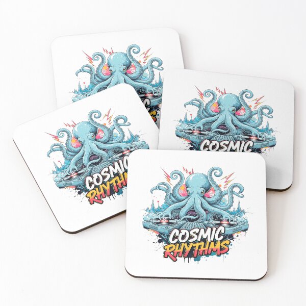 Item preview, Cosmic DJ Octopus Graffiti Art designed and sold by SholoStudio.