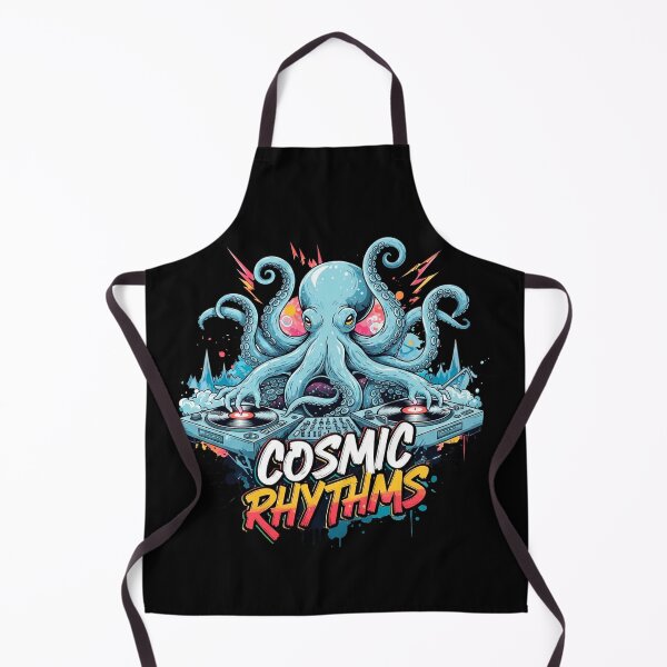 Item preview, Cosmic DJ Octopus Graffiti Art designed and sold by SholoStudio.