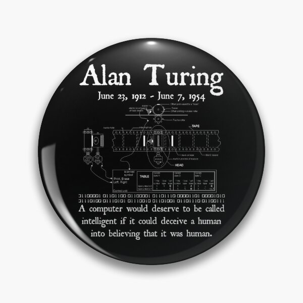 Item preview, Turing Computing Quote — Blueprint Style designed and sold by RobertaFGoni.