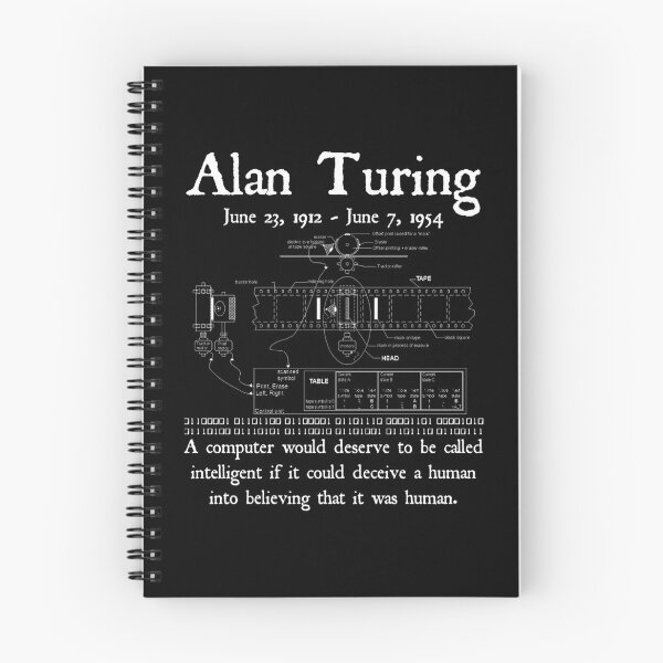 Item preview, Turing Computing Quote — Blueprint Style designed and sold by RobertaFGoni.