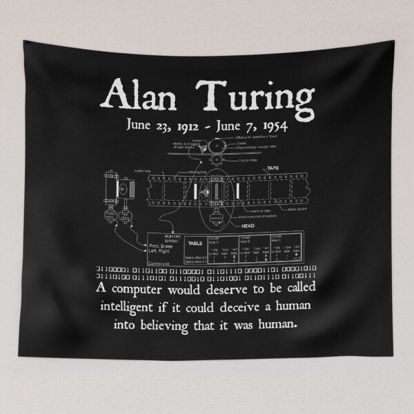 Item preview, Turing Computing Quote — Blueprint Style designed and sold by RobertaFGoni.