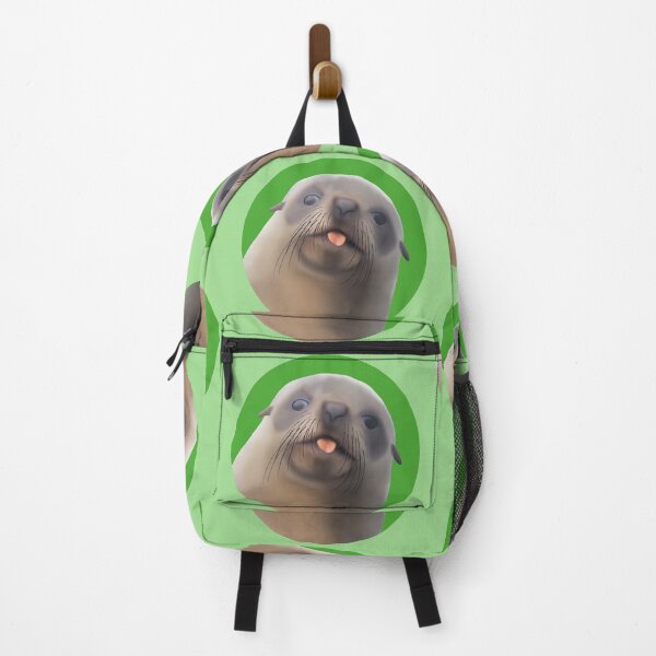 Item preview, Kekeno (New Zealand Fur Seal) pup blep on green designed and sold by GivernyKate.