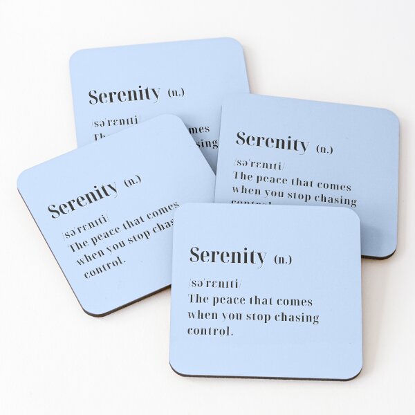 Item preview, Serenity Definition – Calm Life Quote designed and sold by SutraviaStudio.
