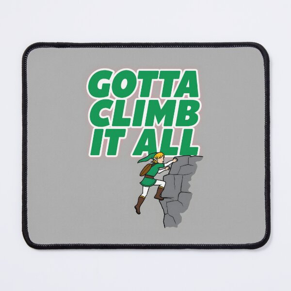 Item preview, Zelda Climbing Meme - Gamer Art for Gaming Link Fans designed and sold by SlightlyUnreal.