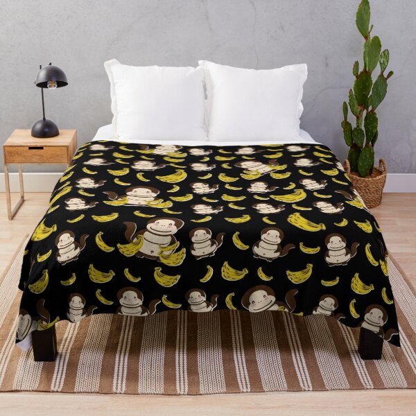 Item preview, Monkey And His Bananas Darken Seamless Pattern designed and sold by Preeyanc.
