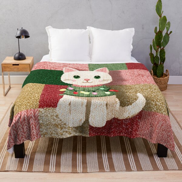 Item preview, Patchwork Christmas Kitten designed and sold by scicilysimonee.