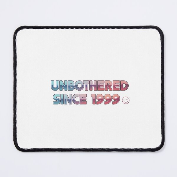 Item preview, Unbothered Since 1999 – Y2K Retro Aesthetic Chrome Typography designed and sold by Cullinan Art.