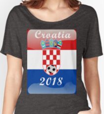 Croatia Soccer shirt Team Russia 2018 TShirt Football Women's Relaxed Fit T-Shirt