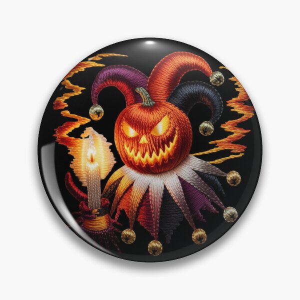 Item preview, Pumpkin Jester of Fire – Halloween Gothic Horror Art designed and sold by JouRav.