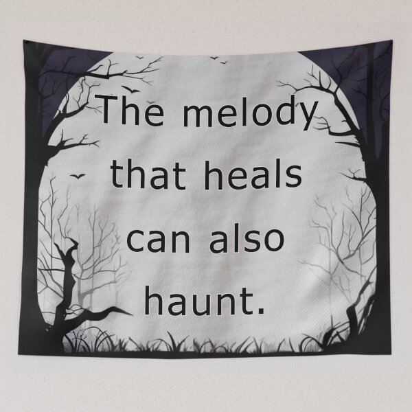 Item preview, The melody that heals can also haunt. designed and sold by vagar.