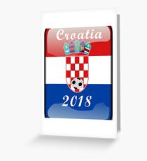 Croatia Soccer shirt Team Russia 2018 TShirt Football Greeting Card