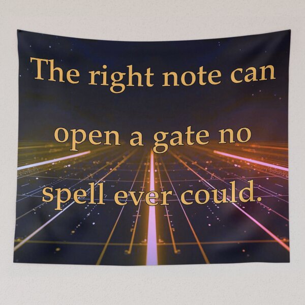 Item preview, The right note can open a gate no spell ever could. designed and sold by vagar.