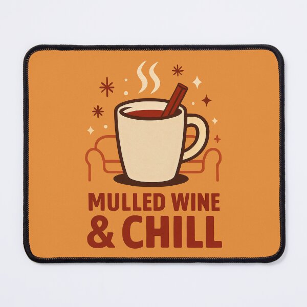 Item preview, Festive Mug of Mulled Wine with Cinnamon and Cozy Winter Atmosphere designed and sold by SplashTastic.