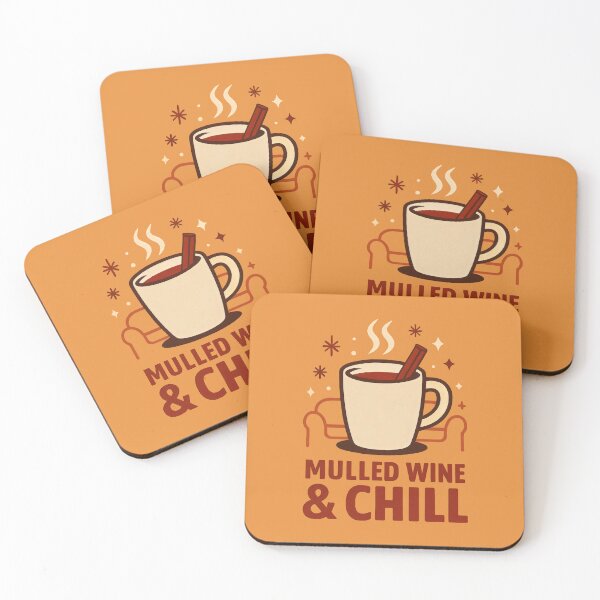 Item preview, Festive Mug of Mulled Wine with Cinnamon and Cozy Winter Atmosphere designed and sold by SplashTastic.