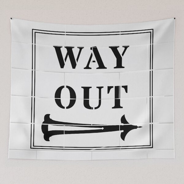 Item preview, Way Out Sign - Right Arrow designed and sold by KimDebling.
