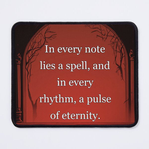 Item preview, In every note lies a spell, and in every rhythm, a pulse of eternity. designed and sold by vagar.
