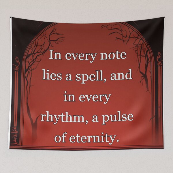 Item preview, In every note lies a spell, and in every rhythm, a pulse of eternity. designed and sold by vagar.
