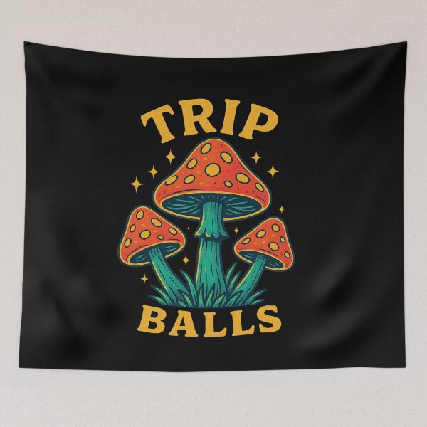 Item preview, Trip Balls Psychedelic Mushroom  designed and sold by getpressedshirt.