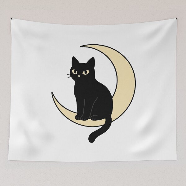Item preview, Moonlight Supervisor - Black Cat designed and sold by CraftedHome.