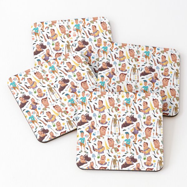 Item preview, Hello Neighbor, colorful comic pattern designed and sold by Mauswohn.
