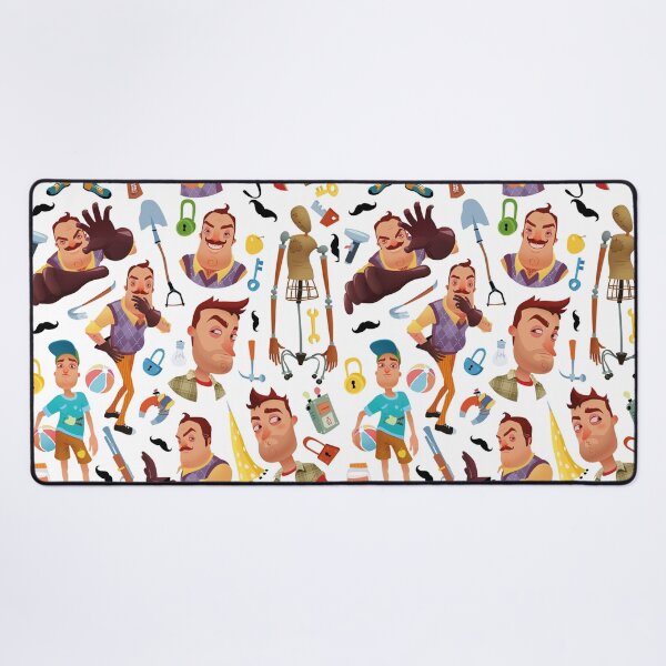 Item preview, Hello Neighbor, colorful comic pattern designed and sold by Mauswohn.