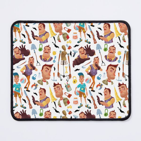 Item preview, Hello Neighbor, colorful comic pattern designed and sold by Mauswohn.