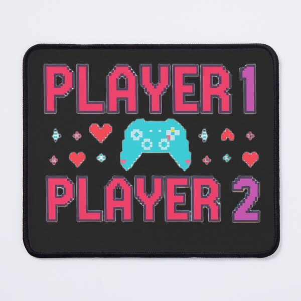 Item preview, Player 1 Player 2 - Gamer Couple designed and sold by ConfuseLab Shop.