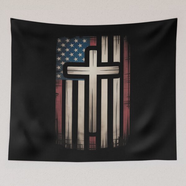 Item preview, American US Flag Cross Christian  designed and sold by TrinaEspinoza.