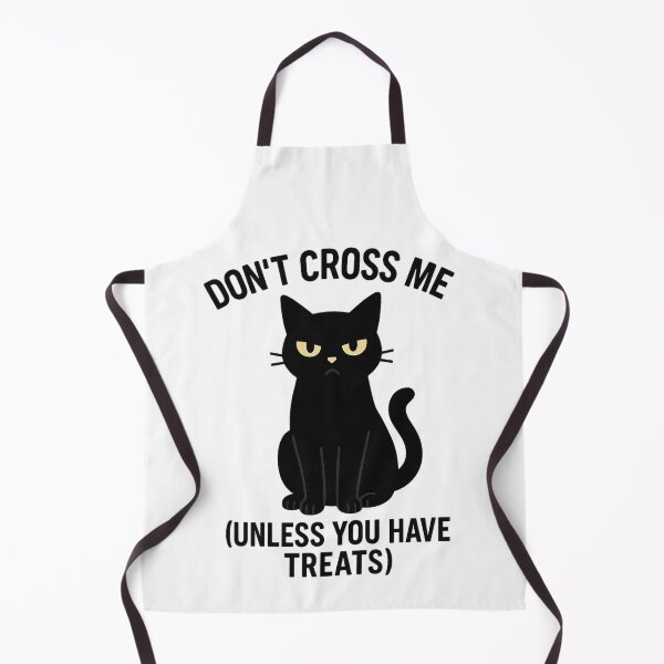 Item preview, Don't Cross Me Unless You Have Treats - Black Cat designed and sold by CraftedHome.