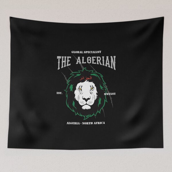 Item preview, The Algerian – Proud Algeria design with the lion designed and sold by RetroMaritalArt.