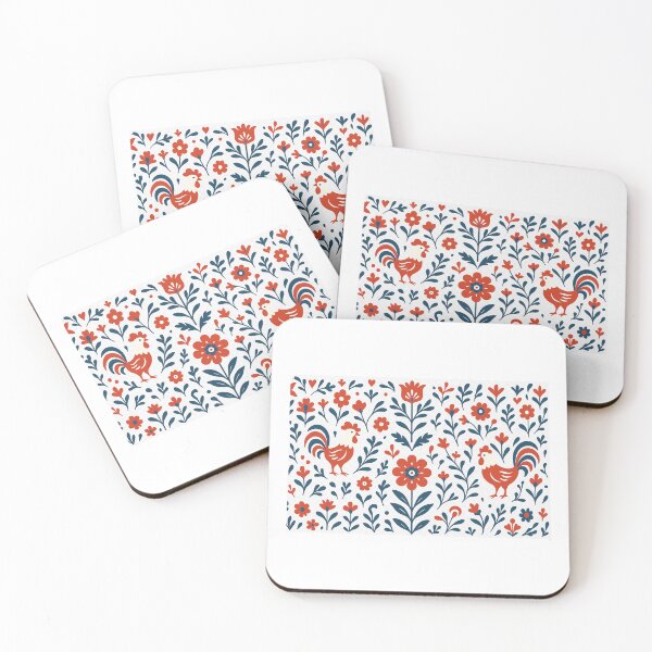 Item preview, Slavic Folk Rooster Floral Pattern designed and sold by SlavicFolk.
