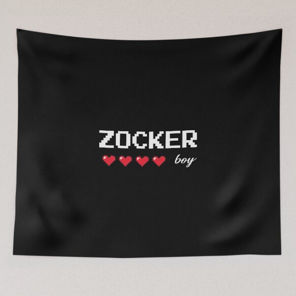 Artikelvorschau, Gaming Boy – Retro Zocker Design mit Lebensherzen entworfen und verkauft von RetroMaritalArt.