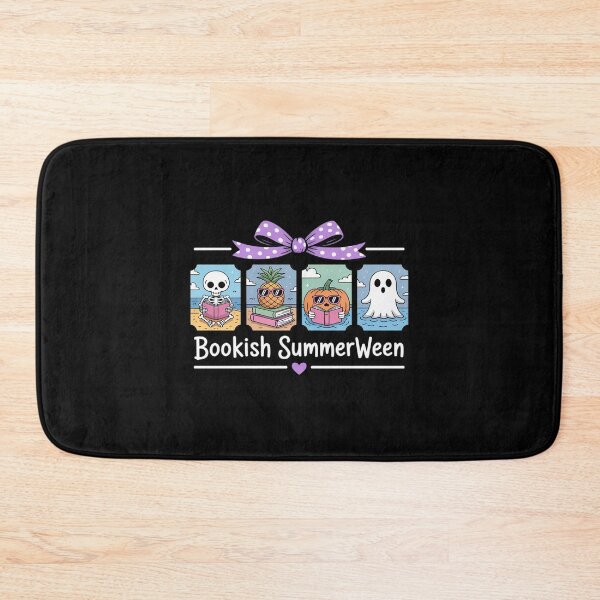 Item preview, Bookish Summerween Spooky Skeleton Pumpkin Pool Halloween designed and sold by LeeEvans222.