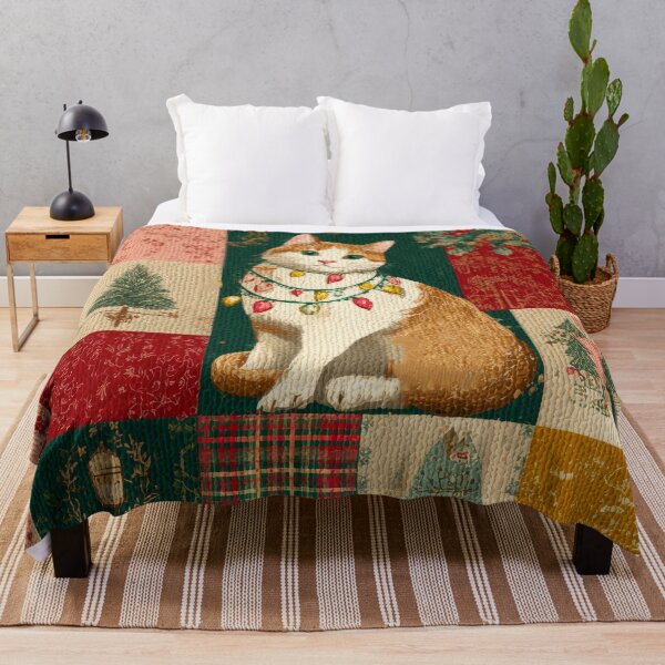 Item preview, Patchwork Xmas Cat designed and sold by scicilysimonee.