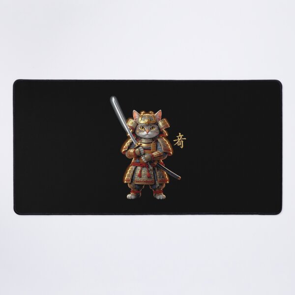 Item preview, Cat Samurai King Warrior Armor Japanese Moon designed and sold by merlinnears.