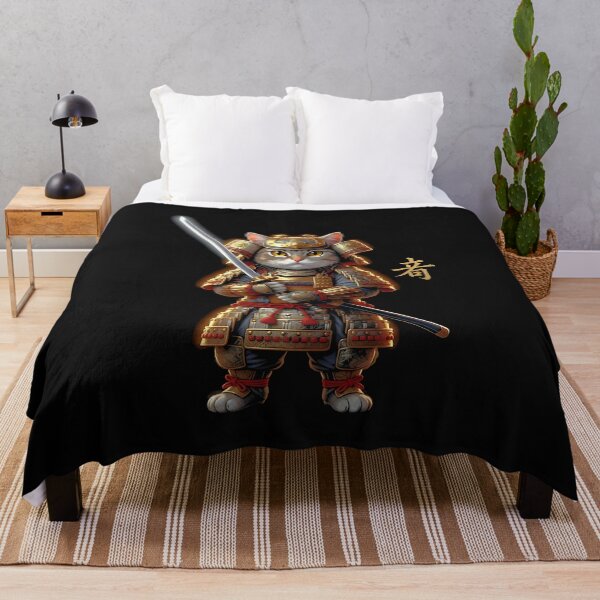 Item preview, Cat Samurai King Warrior Armor Japanese Moon designed and sold by merlinnears.