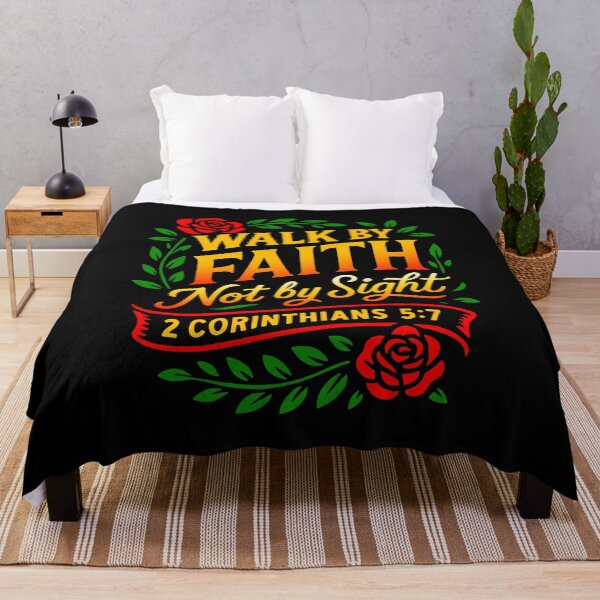 Item preview, 2 Corinthians 5:7 For We Walk By Faith Not By Sight designed and sold by plushism.