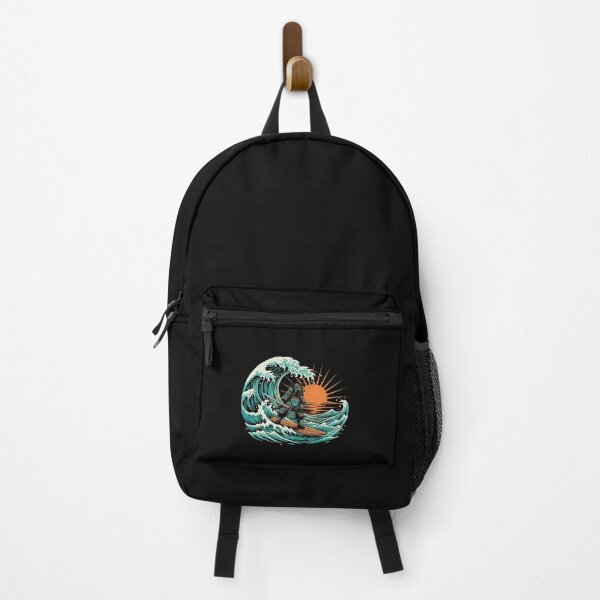 Item preview, Cat Samurai Surfing Japanese Wave Japan designed and sold by merlinnears.