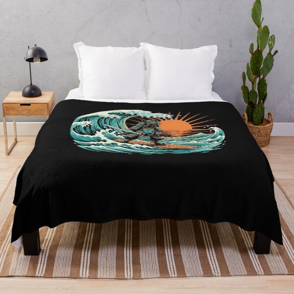 Item preview, Cat Samurai Surfing Japanese Wave Japan designed and sold by merlinnears.