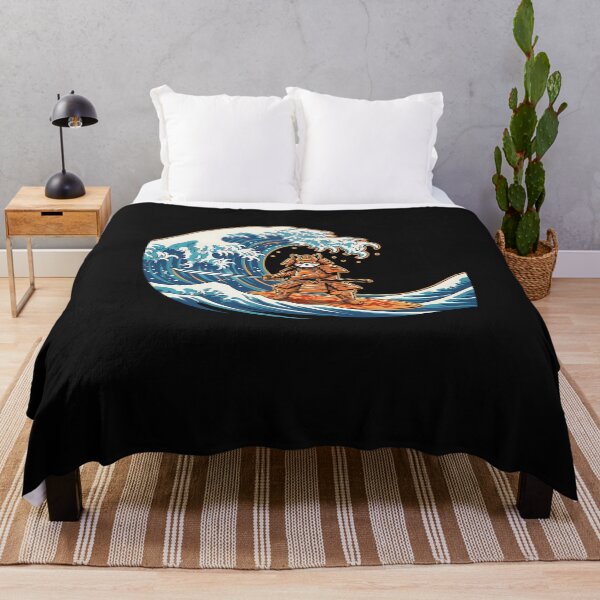 Item preview, Cat Samurai Surfing Japanese Wave Japan designed and sold by merlinnears.