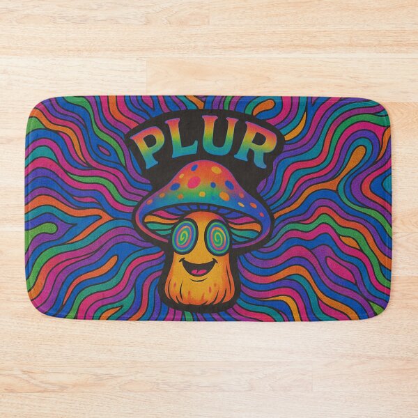 Item preview, PLUR Psychedelic Mushroom Rave Design designed and sold by getpressedshirt.