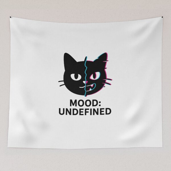 Item preview, Mood Undefined - Black Cat designed and sold by CraftedHome.