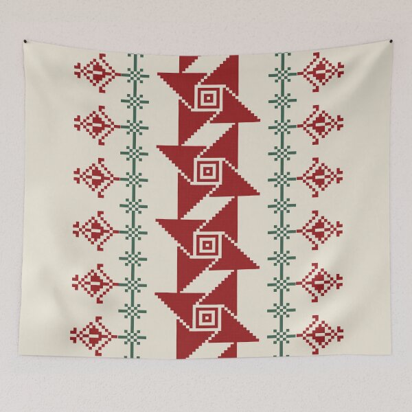 Item preview, Pixel art red rose on cream background designed and sold by ChaReePat.