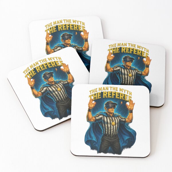 Item preview, Superhero Referee Myth Tee - Cape Touchdown Signal VR Design Sticker designed and sold by GeniePixel.